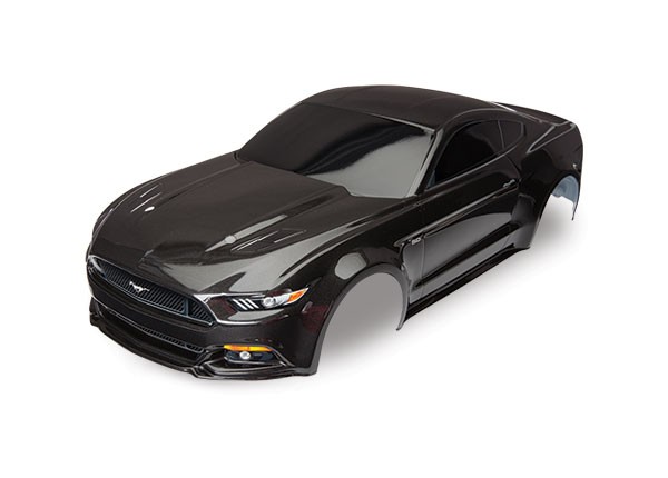 Body, Ford Mustang, black (painted, decals applied), TRX8312X