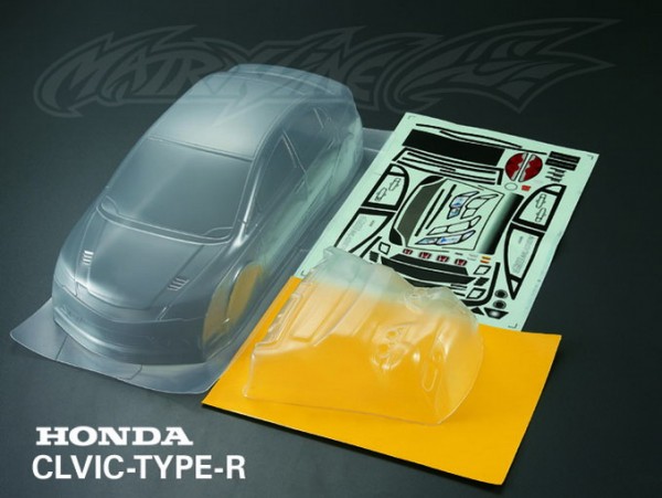 1:10 Body Drift Honda Civic TYPE-R ( clear+ Decals)
