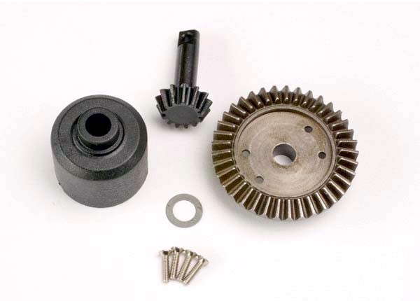 Ring gear, 37-T/ 13-T pinion/ diff carrier/6x10x0.5mm Teflon, TRX4981